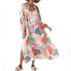 CROSBY by Mollie Burch Freya Caftan in Menemsha Print Size XXL